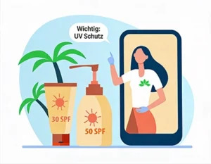 UV Schutz Wichtig Vorsicht mit UV Schutz