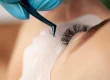 Bild einer Wimpernverlängerung.